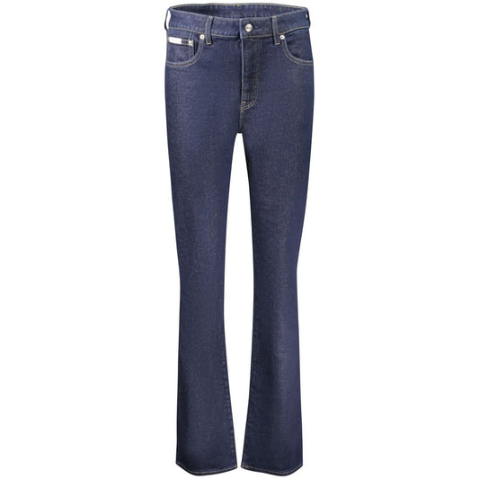 Calvin Klein Blue Cotton Bootcut Jeans Denim