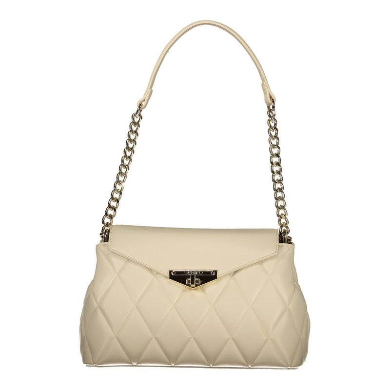 Mario Valentino Beige Polyurethane Shoulder Bag for Women