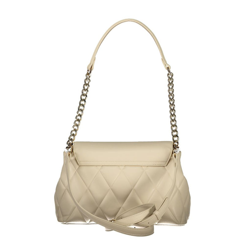 Mario Valentino Beige Polyurethane Shoulder Bag for Women