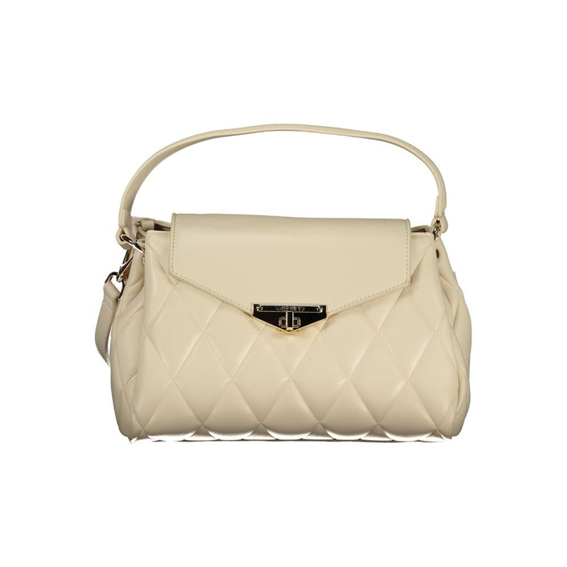Mario Valentino Beige Polyethylene Handbag - Stylish & Practical