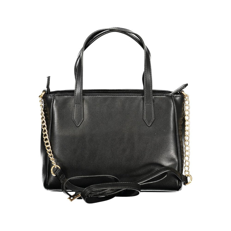 Mario Valentino Black Polyethylene Handbag - Élégance et Fonctionnalité