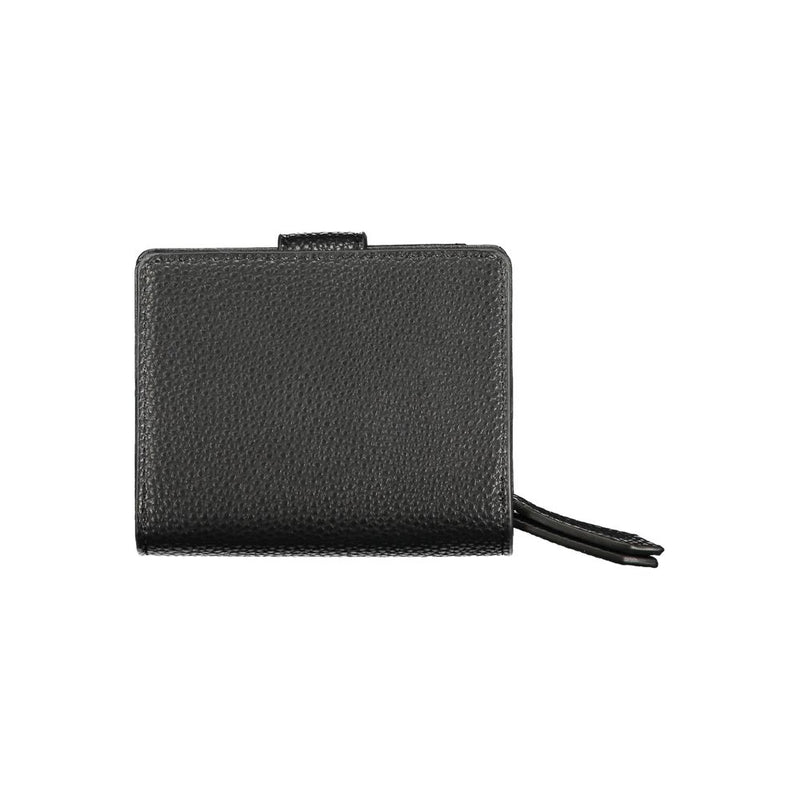 Mario Valentino Black Polyethylene Wallet - Élégance et Fonctionnalité