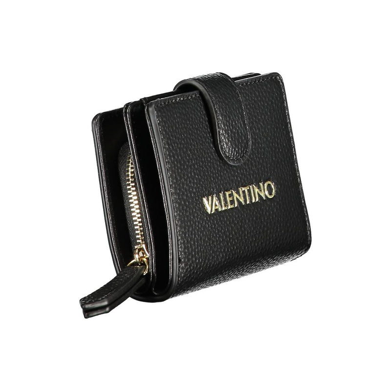 Mario Valentino Black Polyethylene Wallet - Élégance et Fonctionnalité