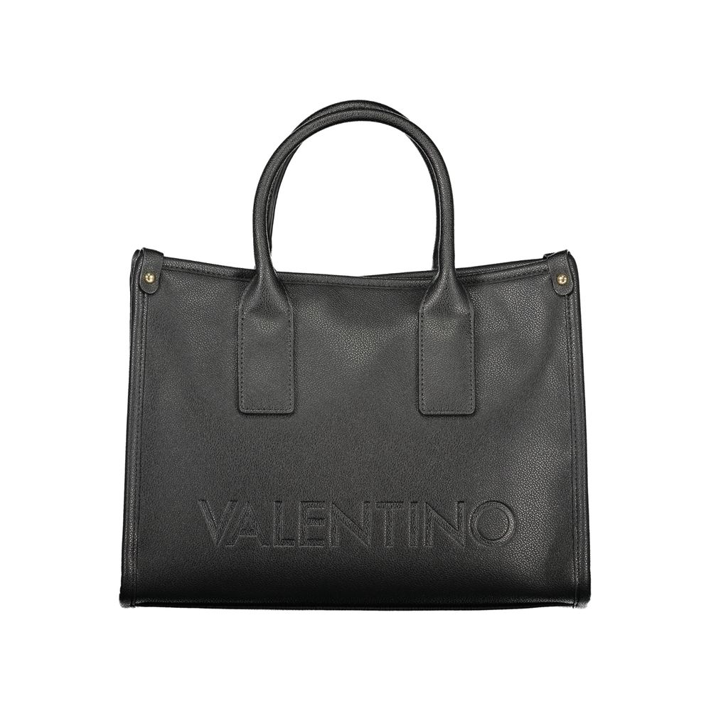 Mario Valentino Black Polyethylene Handbag - Eco-Friendly Elegance