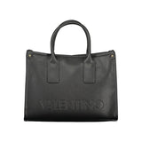 Mario Valentino Black Polyethylene Handbag - Eco-Friendly Elegance