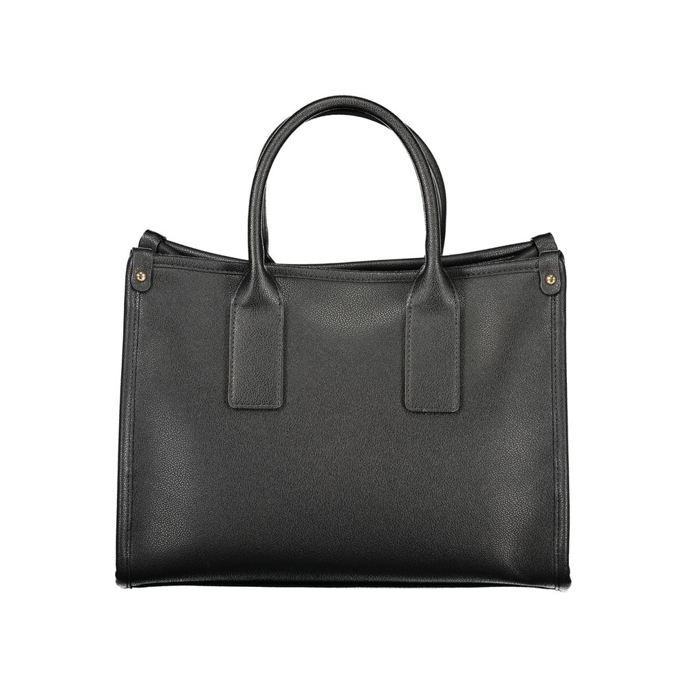 Mario Valentino Black Polyethylene Handbag - Eco-Friendly Elegance