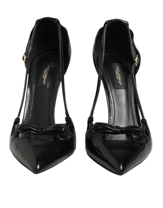 Dolce & Gabbana Black Patent Leather High Heel Pumps