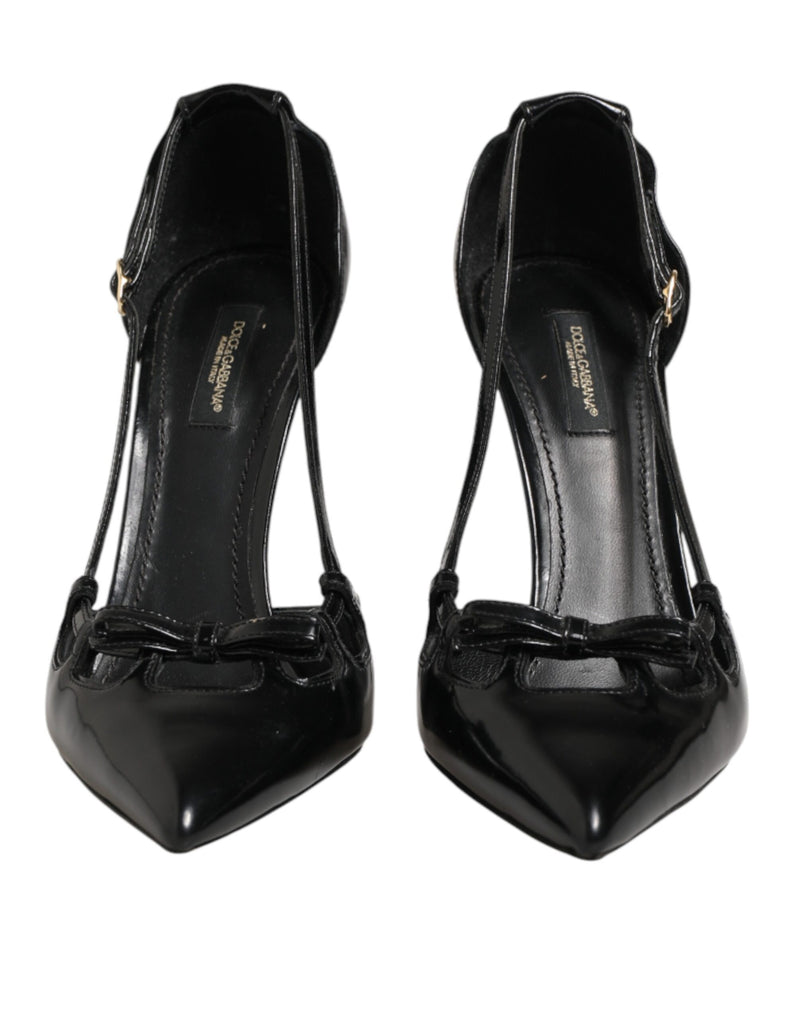 Dolce & Gabbana Black Patent Leather High Heel Pumps