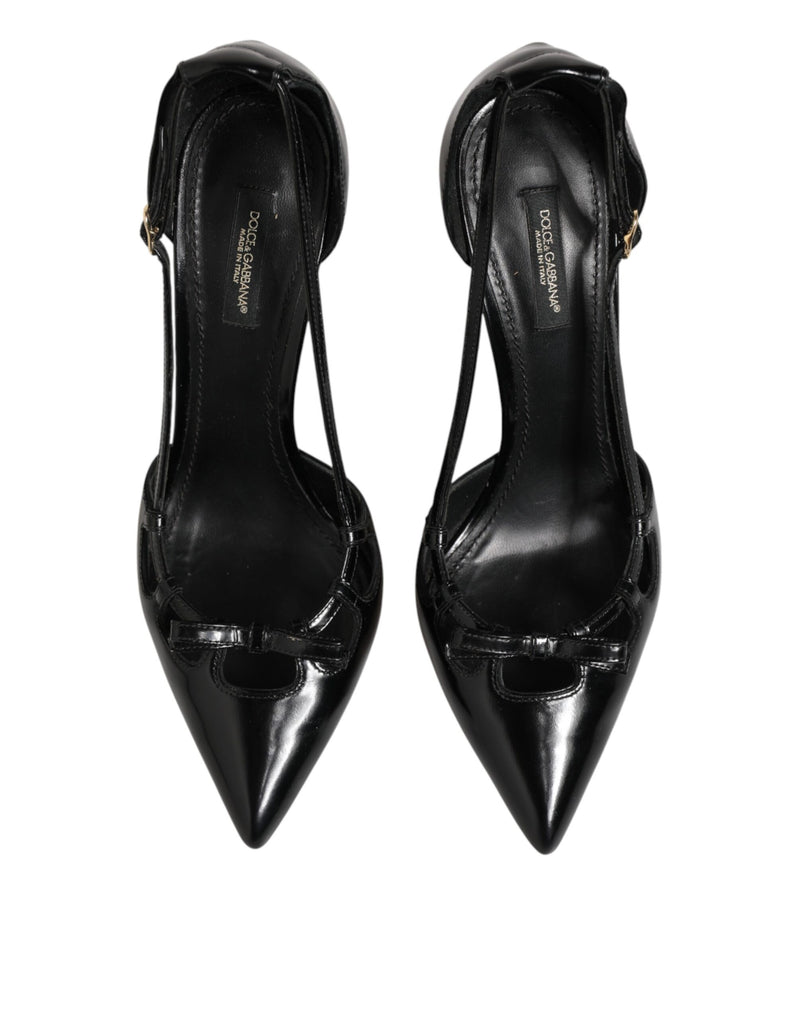 Dolce & Gabbana Black Patent Leather High Heel Pumps