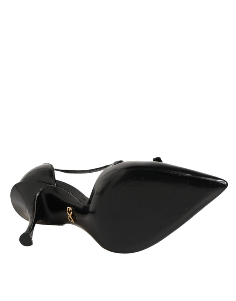 Dolce & Gabbana Black Patent Leather High Heel Pumps