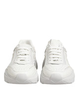 Dolce & Gabbana White Leather Daymaster Low Top Sneakers