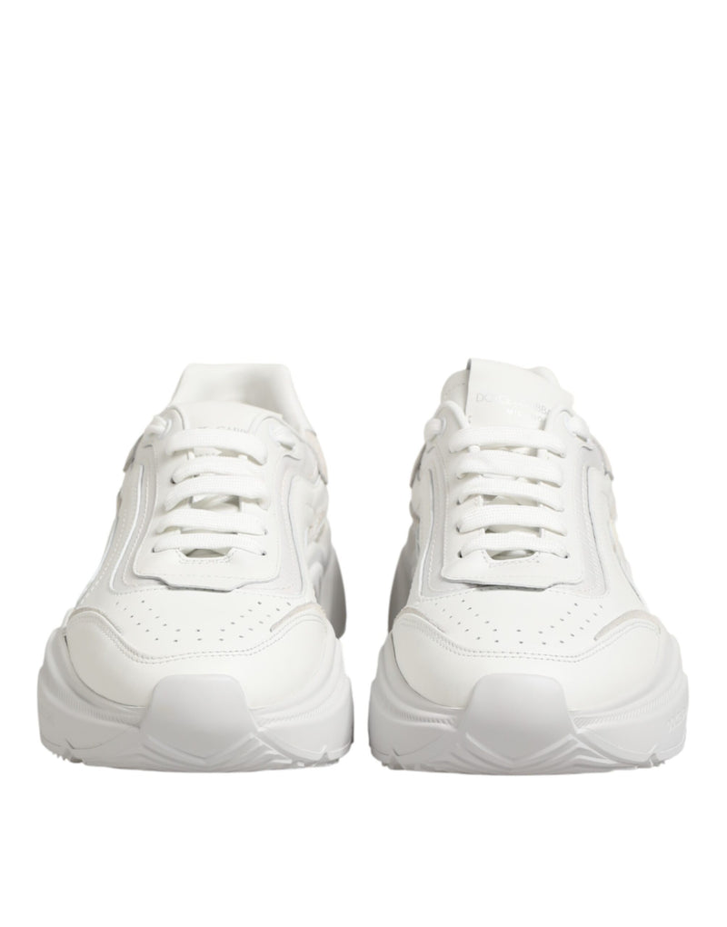 Dolce & Gabbana White Leather Daymaster Low Top Sneakers