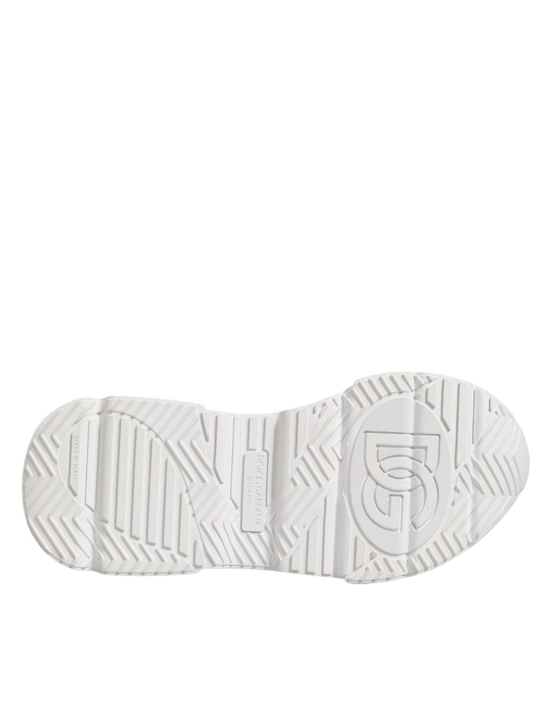 Dolce & Gabbana White Leather Daymaster Low Top Sneakers