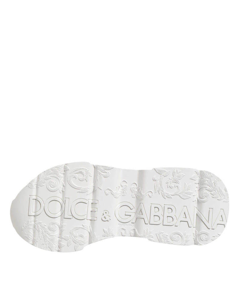 Dolce & Gabbana White Leather Daymaster Low Top Sneakers