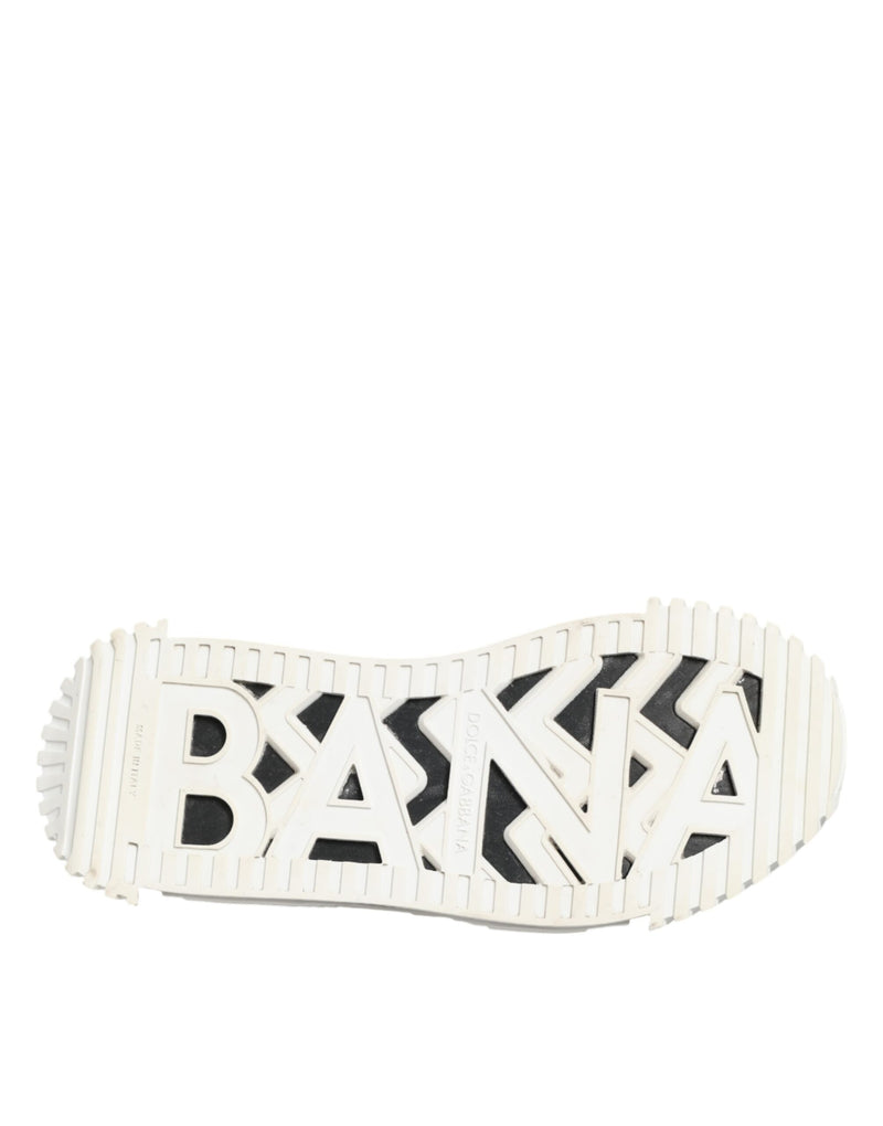 Dolce & Gabbana NS1 Black White Leather Sneakers
