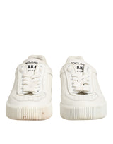 Dolce & Gabbana White Leather MIAMI Low Top Sneakers