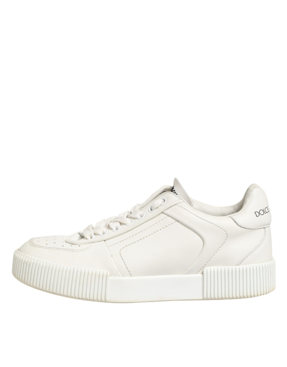 Dolce & Gabbana White Leather MIAMI Low Top Sneakers
