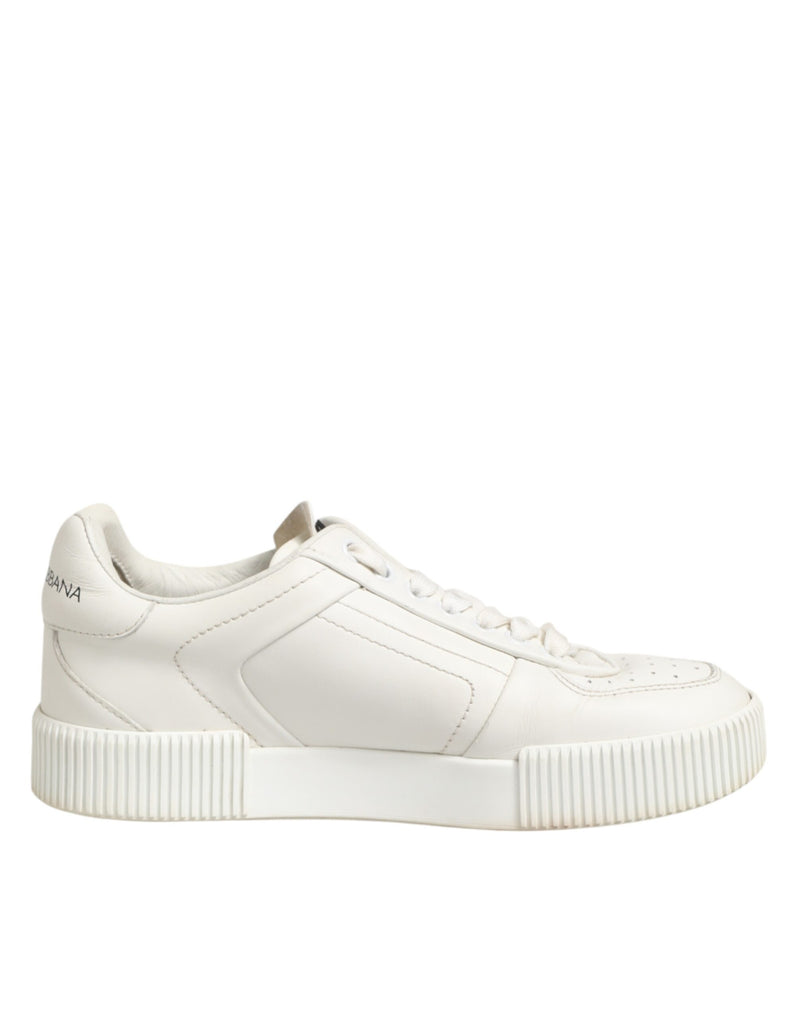 Dolce & Gabbana White Leather MIAMI Low Top Sneakers
