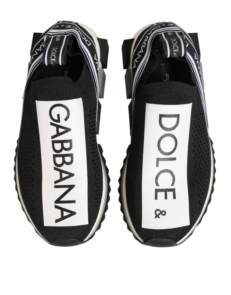 Dolce & Gabbana Black Logo Low Top Sorrento Sneakers