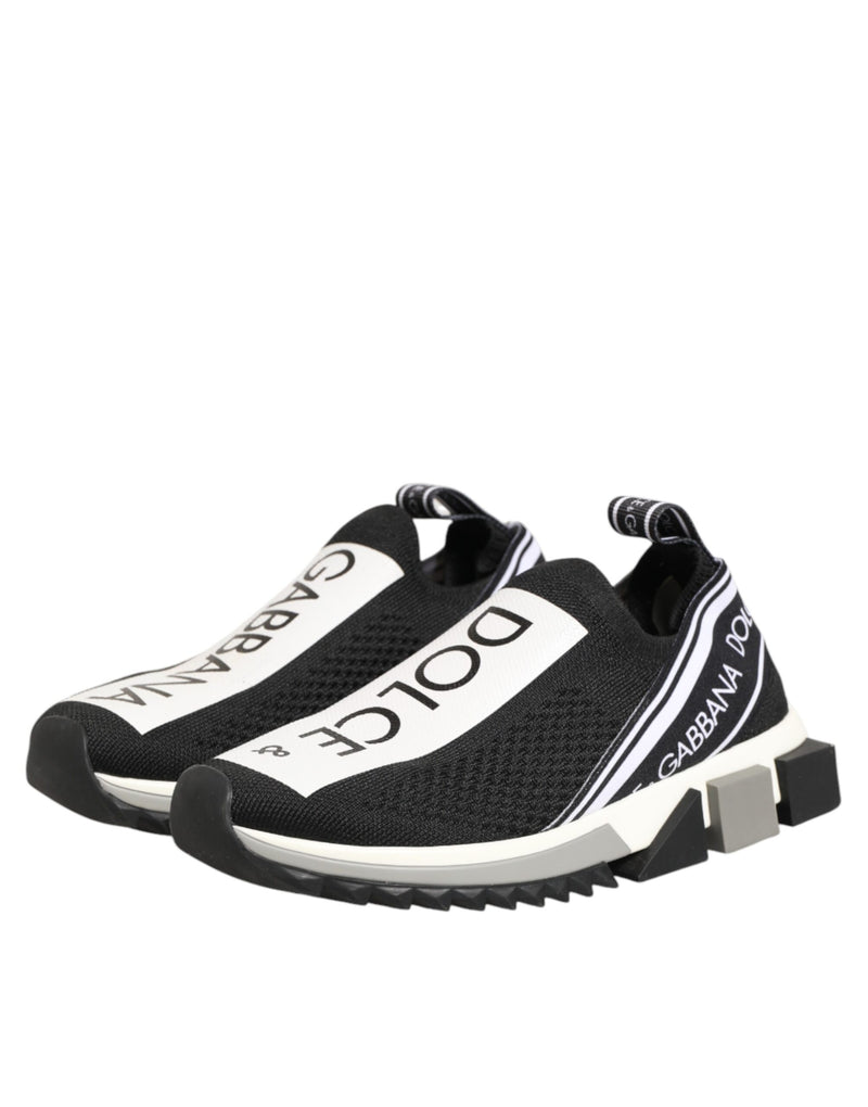 Dolce & Gabbana Black Logo Low Top Sorrento Sneakers