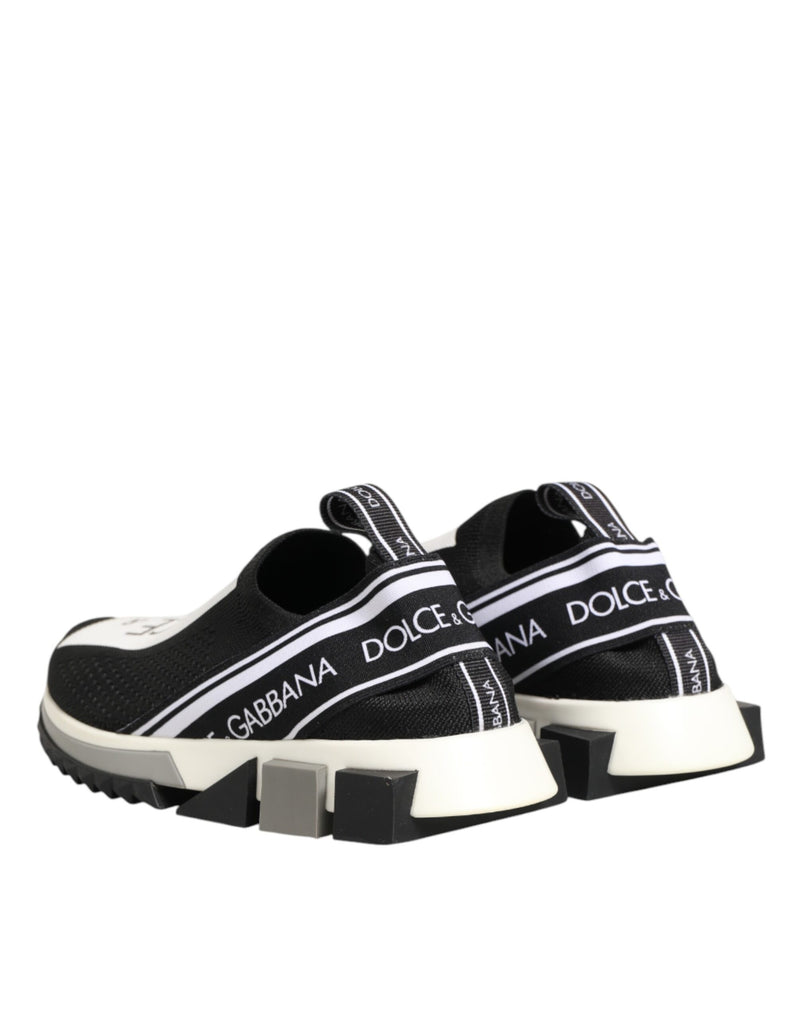 Dolce & Gabbana Black Logo Low Top Sorrento Sneakers