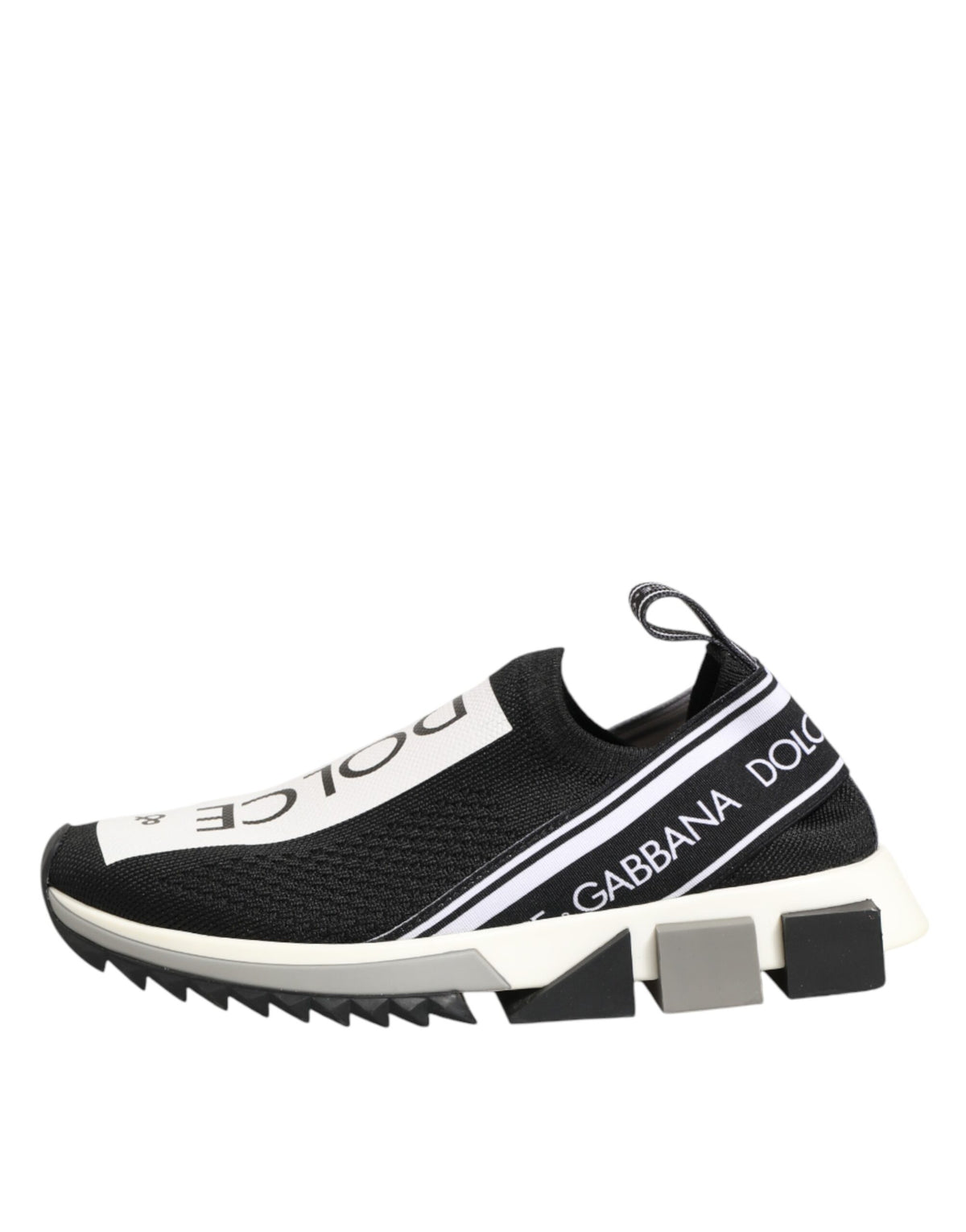 Dolce & Gabbana Black Logo Low Top Sorrento Sneakers