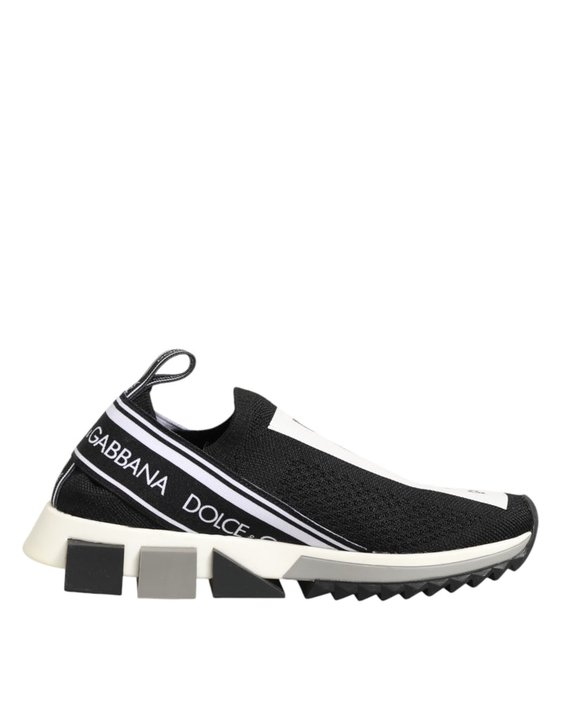 Dolce & Gabbana Black Logo Low Top Sorrento Sneakers