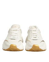 Dolce & Gabbana White Gold Daymaster Low Top Sneakers
