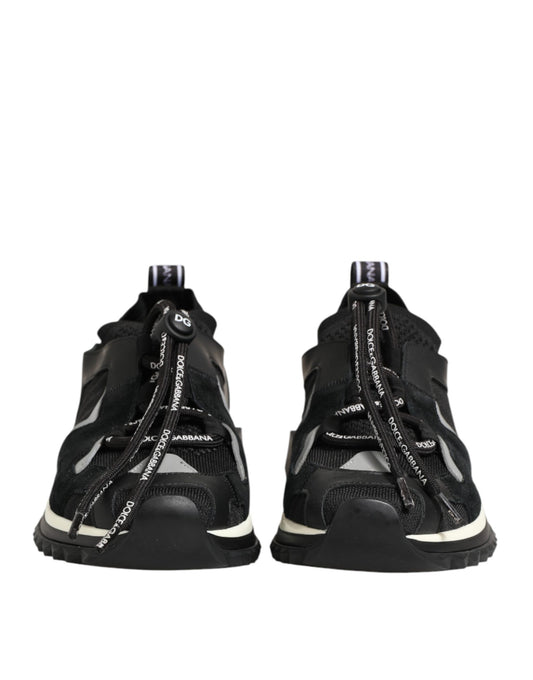 Dolce & Gabbana Black Mesh Sorrento Trekking Sneakers