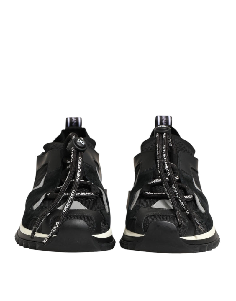 Dolce & Gabbana Black Mesh Sorrento Sneakers