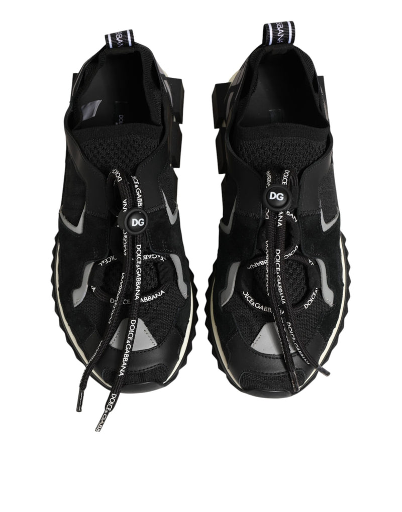 Dolce & Gabbana Black Mesh Sorrento Sneakers