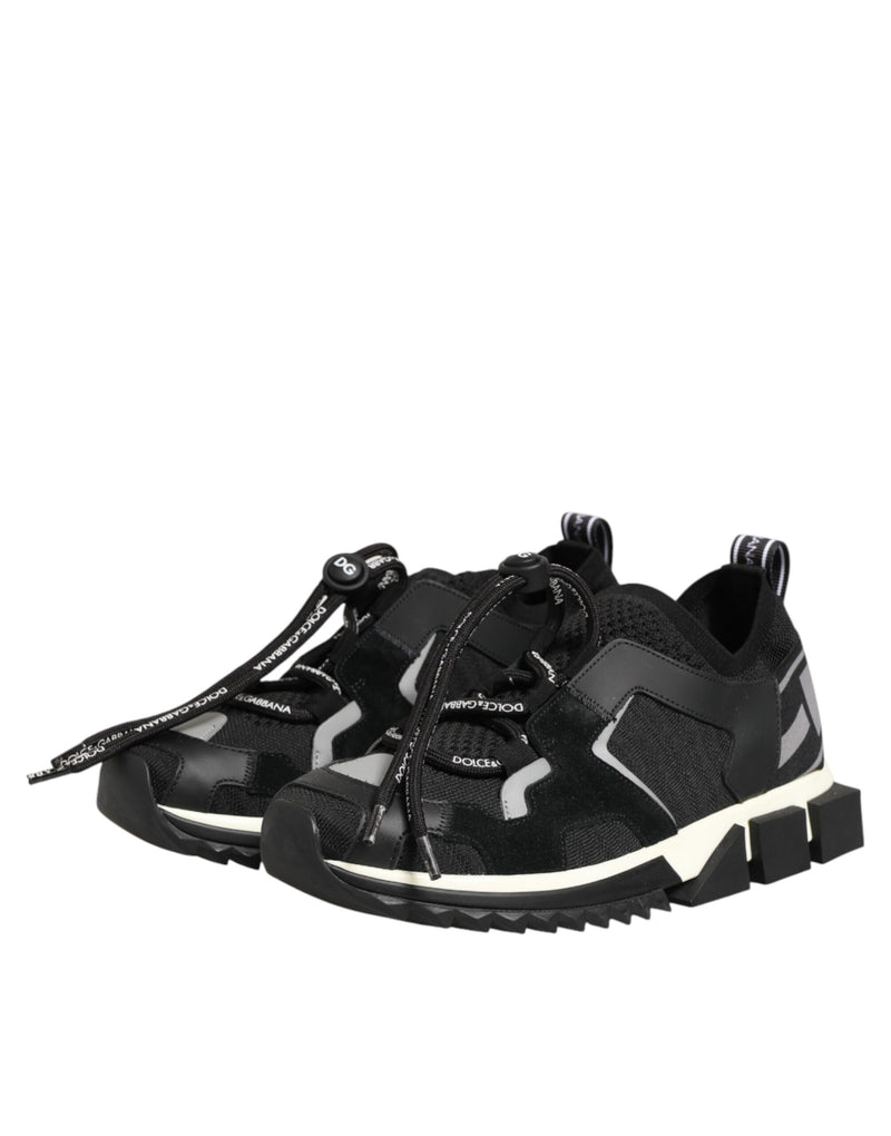 Dolce & Gabbana Black Mesh Sorrento Sneakers