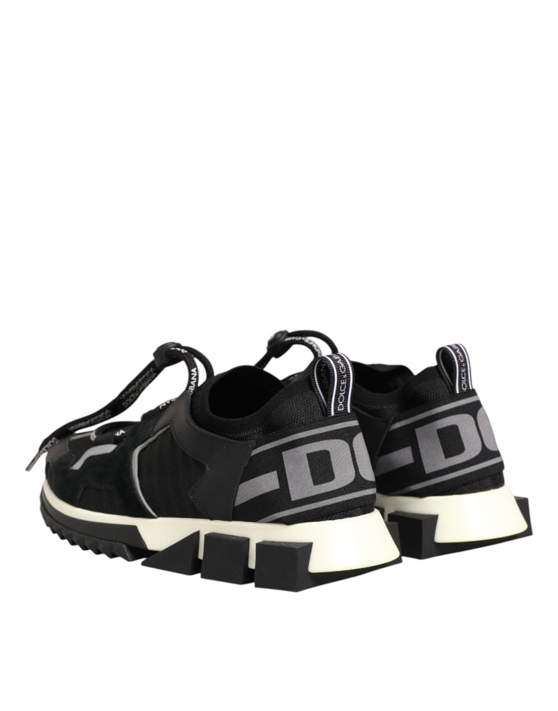 Dolce & Gabbana Black Mesh Sorrento Sneakers