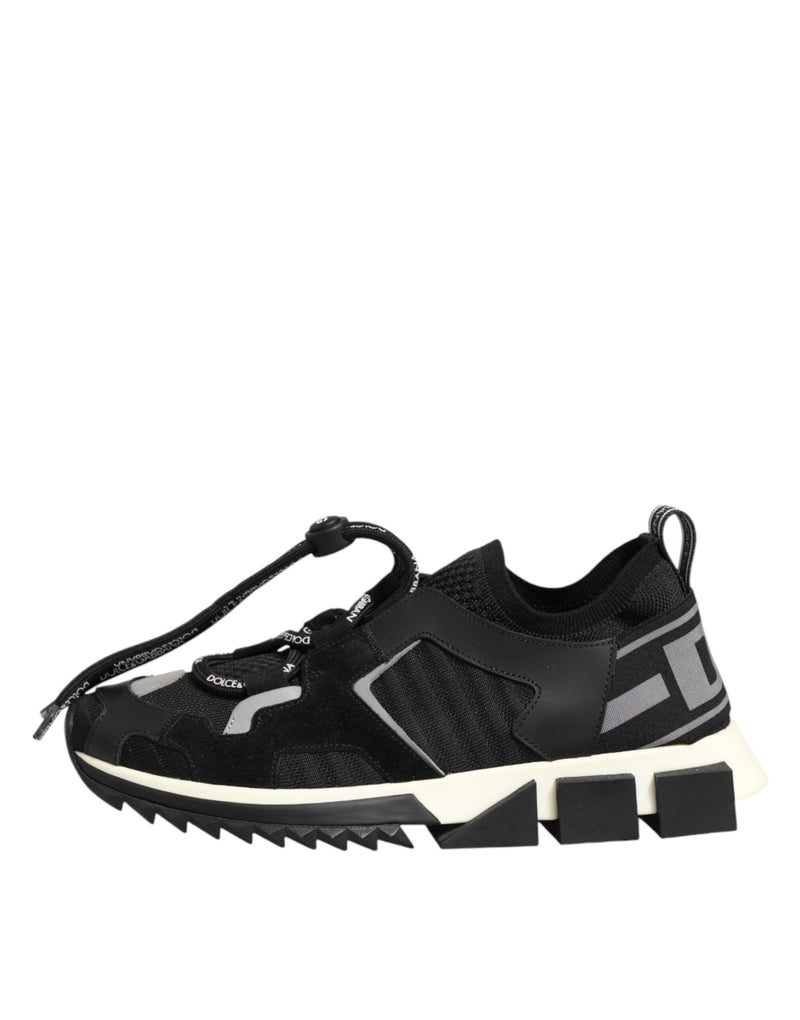 Dolce & Gabbana Black Mesh Sorrento Sneakers