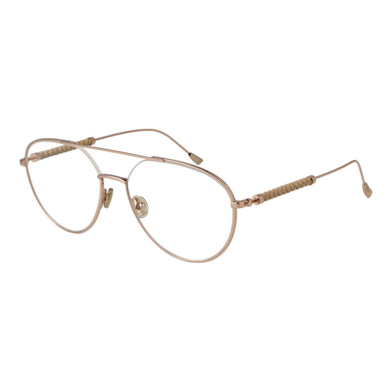 Tod's Rose Gold Metal Aviator Glasses (Frames)
