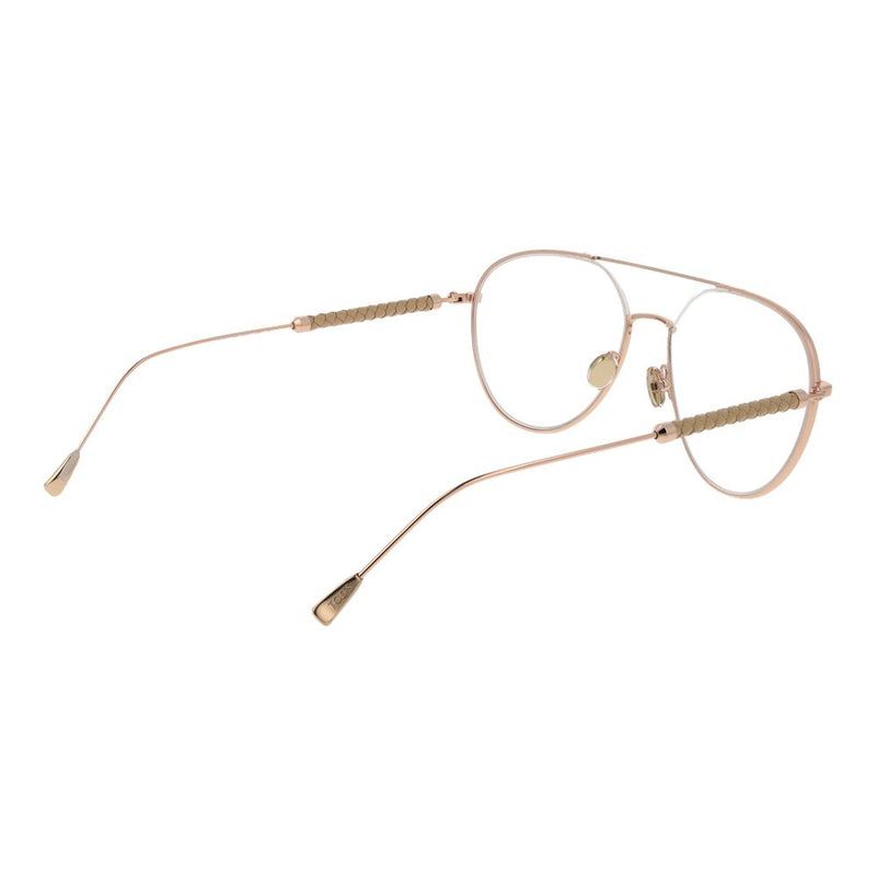 Tod's Rose Gold Metal Aviator Glasses (Frames)