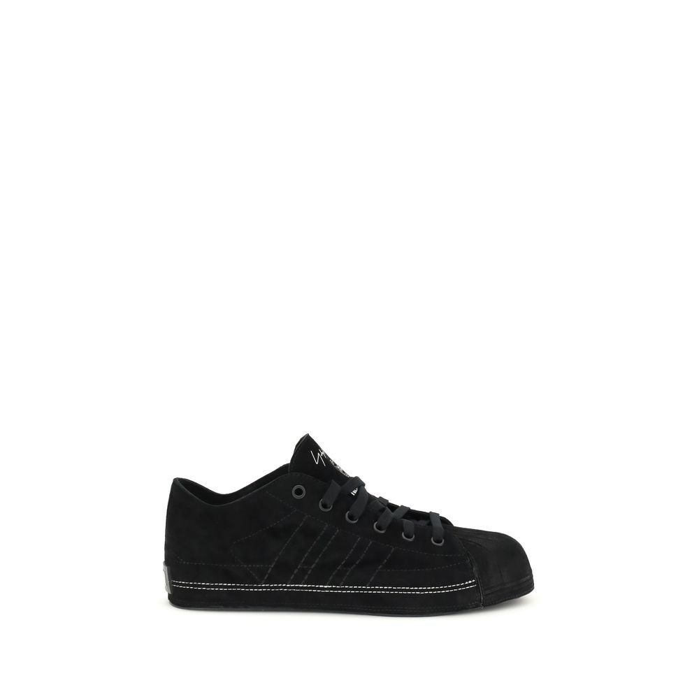 Baskets basses Y-3 en cuir noir
