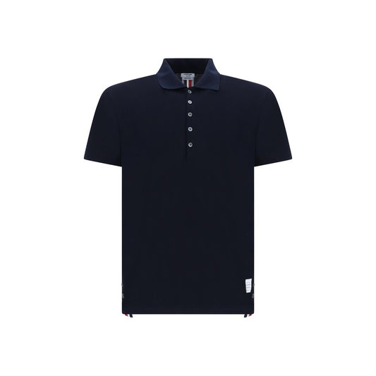 Thom Browne Blue Cotton Polo Shirt for Men