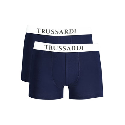 Trussardi Blue Cotton Underwear