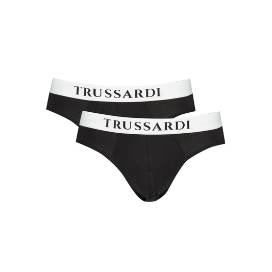 Sous-vêtements en coton noir Trussardi