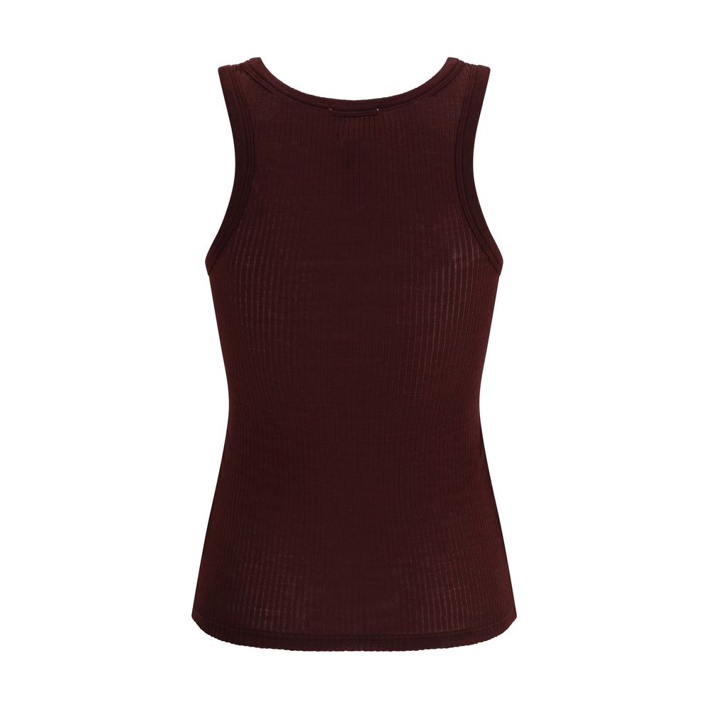 Haut en laine polaire marron Forte_Forte