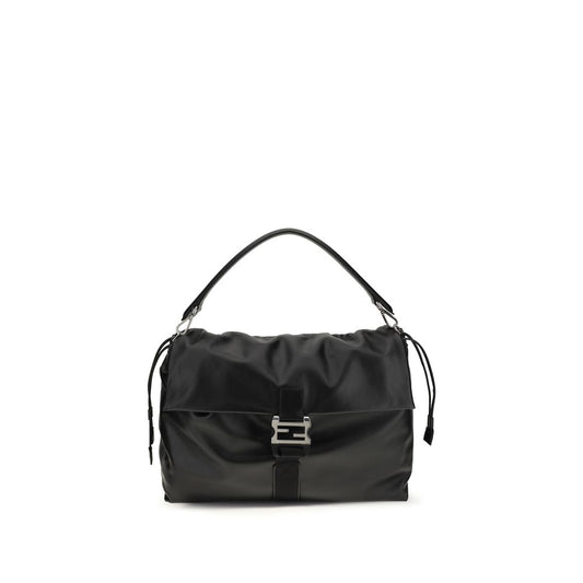 Sac bandoulière Fendi Bos Taurus en cuir de veau noir