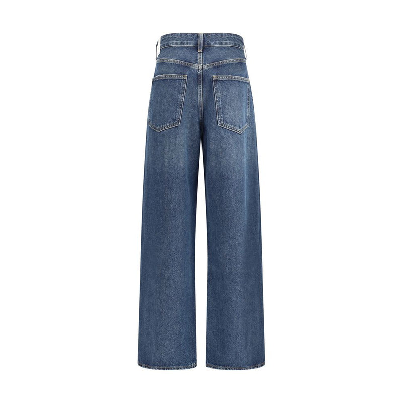 Agolde Vana Blue Wide Leg Jeans - Modern Cotton Denim