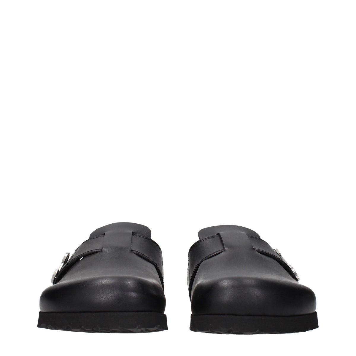 Palm Angels Black Leather Slippers - Stylish Comfort for Everyday Wear