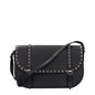 Valentino Garavani zwarte leren crossbodytas