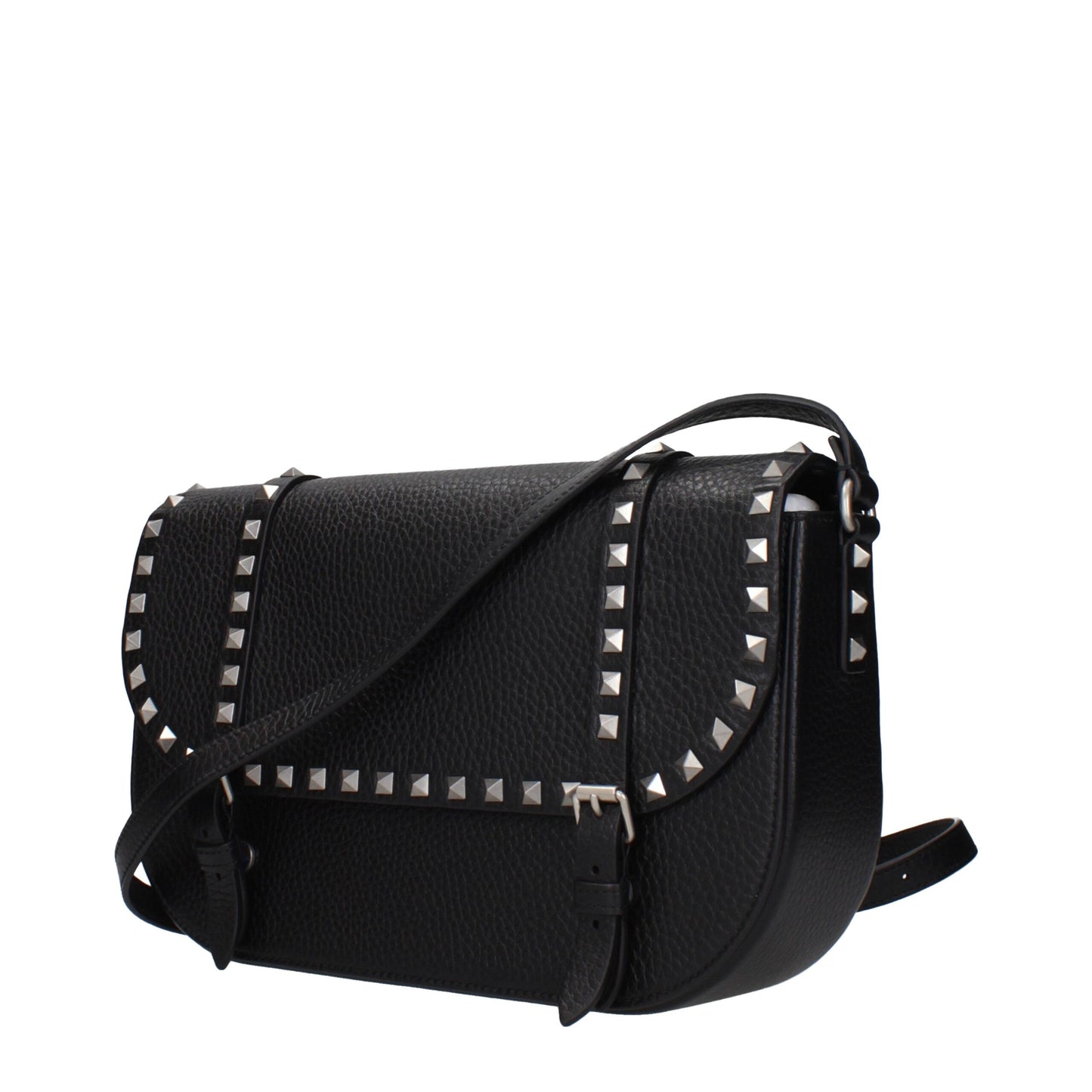 Valentino Garavani zwarte leren crossbodytas