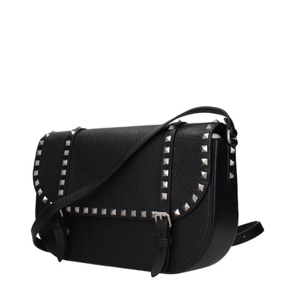 Valentino Garavani zwarte leren crossbodytas