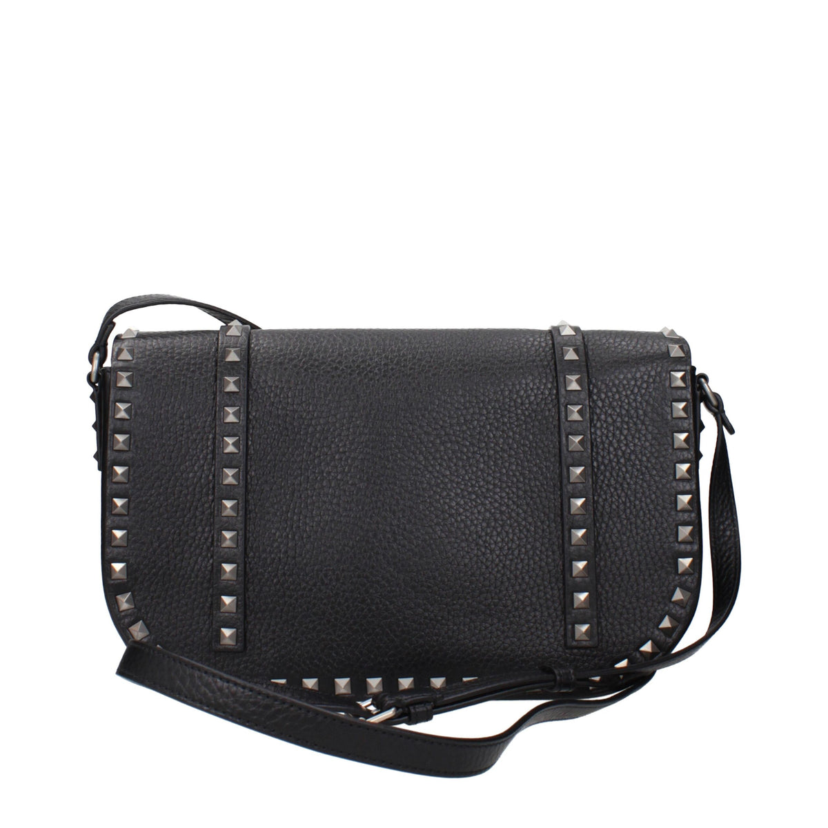 Sac à bandoulière en cuir noir Valentino Garavani