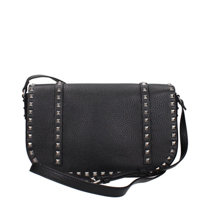 Valentino Garavani zwarte leren crossbodytas