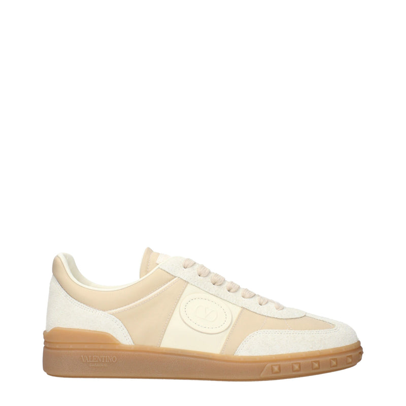 Baskets Basses en Tissu Beige Valentino Garavani pour Homme